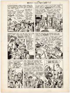 Mort Meskin Boys’ Ranch #3 Story Page 6 Original Art (Harvey, 1951). Young cowhand Dandy embraces bachelorhood - | Heritage