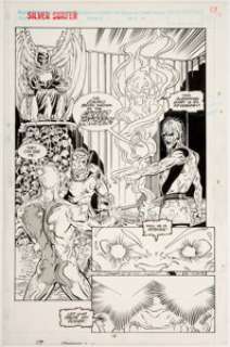 Ron Lim and Tom Christopher Silver Surfer #34 Page 14 Original Art (Marvel, 1990).... | Heritage