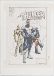 J. G. Jones T.H.U.N.D.E.R. Agents #1 Unused Cover Original Art (DC, c. 2003).... | Heritage