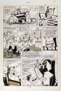 Don Perlin, Ian Akin, and Brian Garvey Transformers #29 Story Page 18 Original Art (Marvel, 1987).... | Heritage