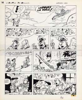 Seron | Les Petits Hommes, planche n°14 à l’encre de… | AZ auction