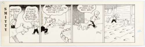 Walter Berndt Smitty Daily Comic Strip Original Art dated 9-29-64 (Chicago Tribune Syndicate, 1964)....