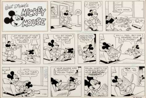 Manuel Gonzales Mickey Mouse Sunday Comic Strip Original Art dated 1-25-76 (King Features Syndicate, 1976).... | Heritage