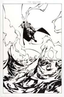 Paco Medina and Lary Stucker Thor #63 Splash Page 17 Original Art (Marvel, Year)....