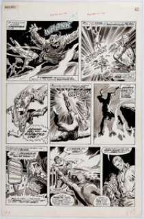 John Buscema and Tony DeZuniga Doc Savage Magazine #3 Story Page 42 Original Art (Marvel, 1976).... | Heritage