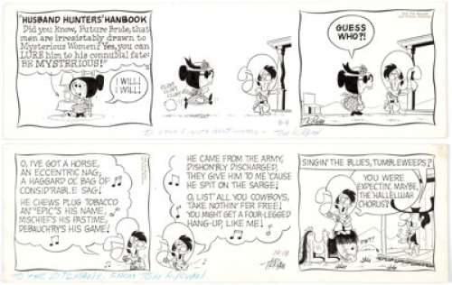 Tom K. Ryan Tumbleweeds Daily Comic Strip Original Art Group of 2 (Register and Tribune Syndicate, 1968-70). ... (Total: 2 Original Art)
