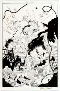 Matthew Clark and Walden Wong Wonder Woman #159 Splash Page 11 Original Art (DC, 2000)....