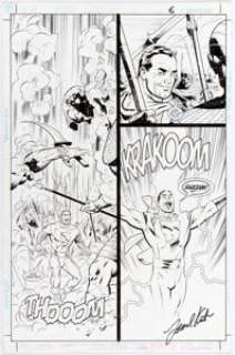 Leonard Kirk and Keith Champagne JSA #43 Story Page 6 Original Art (DC, 2003)....