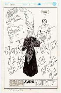 John Byrne Namor, the Sub-Mariner #9 Splash Story Page 22 Original Art (Marvel, 1990). An chilling bit of - | Heritage