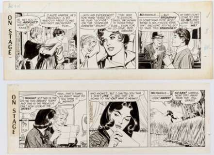 Leonard Starr On Stage Daily Comic Strip Original Art Group of 2 (Chicago Tribune, 1965-66).... (Total: 2 Original Art) | Heritage