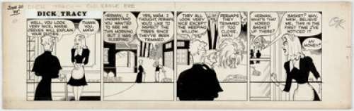 Chester Gould Dick Tracy Daily Comic Strip Original Art dated 6-20-45 (Chicago Tribune, 1945).... | Heritage