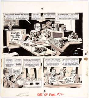 Joe Orlando MAD Magazine #122 Complete 4-Page Story "MAD’s ’TV Game Show’ Originator of the Year" Original Art (EC... (Total: 4 Original Art) | Heritage