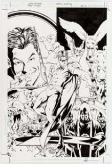 Mike McKone and Marlo Alquiza Teen Titans #4 Cover Original Art (DC, 2003).... | Heritage