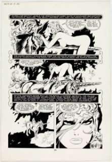 Frank Thorne - 1994 "Ghita of Alizarr" Story Page Original Art (Warren, 1982).