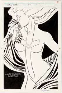 June Brigman and Roy Richardson Marvel Fanfare #54 Page 31 Dagger Pin-Up Illustration Original Art (Marvel, 1990)....