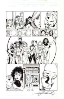 George Pérez and Al Vey Avengers V3#27 Story Page 21 Original Art (Marvel, 2000).... | Heritage