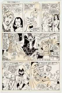George Pérez and Romeo Tanghal The New Teen Titans #28 Story Page 15 Original Art (DC, 1983).... | Heritage