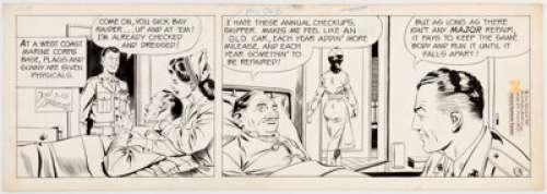 Al Williamson Dan Flagg Daily Comic Strip Original Art dated 7-10-67 (Bell-McClure Syndicate Feature, 1967)....