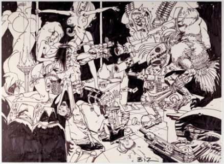 Simon Bisley Lobo Illustration Original Art (c. 1990s).... | Heritage