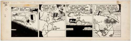 Chester Gould Dick Tracy Daily Comic Strip Original Art dated 7-11-45 (Chicago Tribune, 1945).... | Heritage