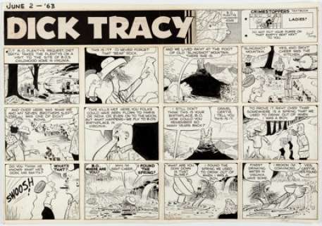 Chester Gould Dick Tracy Sunday Comic Strip Original Art dated 6-2-63 (Chicago Tribune, 1963).... | Heritage