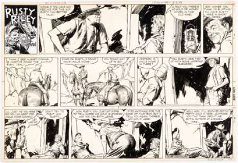 Frank Godwin Rusty Riley Sunday Comic Strip Original Art dated 7-6-58 (King Features Syndicate, 1958).... | Heritage