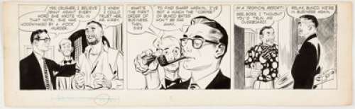 Alex Raymond Rip Kirby Daily Comic Strip Original Art dated 3-13-54 (King Features Syndicate Inc., 1954).... | Heritage