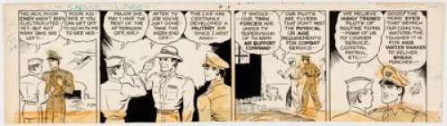Zack Mosley Smilin’ Jack Daily Comic Strip Original Art dated 7-24-42 (News Syndicate Co. Inc., 1942).... | Heritage