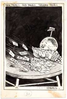 George Herriman Archy Does His Part Interior Illustration Original Art (Doubleday Publ., 1935). ... | Heritage