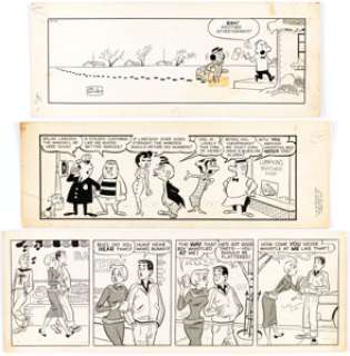 Dan DeCarlo Willie Lumpkin #15 and Other Daily Comic Strip Original Art Group of 3 dated 12-23-59 (Publisher’s Syn... (Total: 3 Original Art) | Heritage