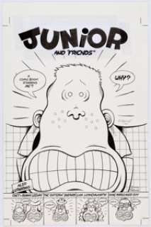 Peter Bagge Junior #2 Cover Original Art (Fantagraphics, 2000).... | Heritage