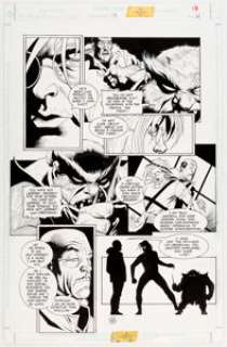 Joe Quesada and Kevin Nowlan Batman: Sword of Azrael #3 Story Page 16 Original Art (DC, 1992). ... | Heritage