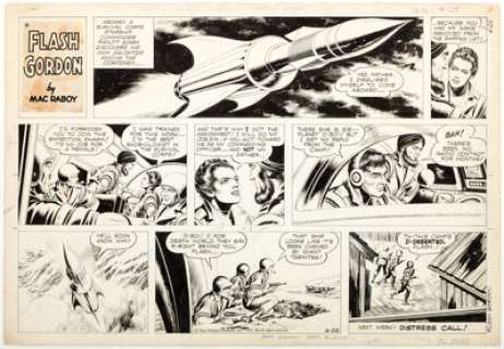 Mac Raboy Flash Gordon Sunday Comic Strip Original Art dated 6-26-66 (King Features Syndicate, 1966).... | Heritage