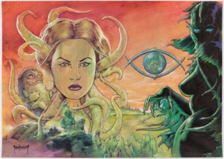 Mike Dubisch Transcendent Poster/DVD Cover Painting Original Art (2013).... | Heritage