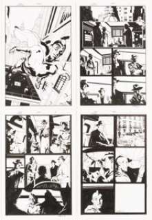 Tony Harris JSA: All Stars #4 Complete 8-Page Story "Starman, FBI Agent" with Preliminary Artwork Original Art Gro... (Total: 24 Items)