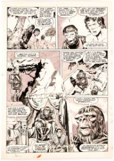 Mike Ploog Planet of the Apes Magazine #2 Story Page 6 Original Art (Marvel, 1974).... | Heritage