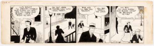 Chester Gould Dick Tracy Daily Comic Strip Original Art dated 9-15-34 (Chicago Tribune Syndicate, 1934). ... | Heritage