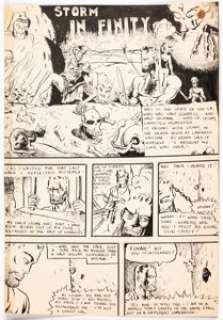 Wally Wood Storm In Finity Fragmentary Story Original Art Group of 5 (c. 1940s).... (Total: 5 Original Art) | Heritage