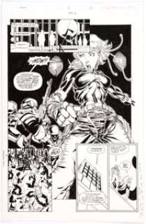 Pop Mhan and others Union #6 Story Page 13 Original Art (Image, 1995)....