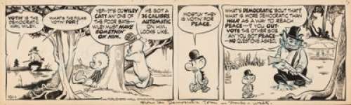 Walt Kelly Pogo Daily Comic Strip Original Art dated 10-1-68 (Publishers-Hall Syndicate, 1968).... | Heritage