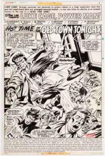 George Tuska and Bob Smith Power Man #47 Splash Page 1 Original Art (Marvel, Year).... | Heritage