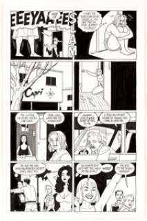 Jaime Hernandez Love and Rockets Vol.2 #1 Story Page 8 First Appearance of Frogmouth Original Art (Fantagraphics, - | Heritage