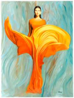 Ron Lesser "Essence" Painting Original Art (c. 2000s). A simply mesmerizing piece that perfectly - | Heritage