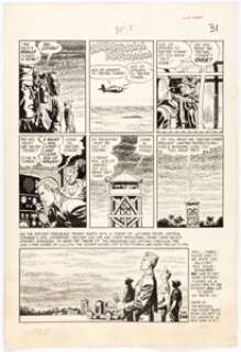 John Severin and Bill Elder Two-Fisted Tales #23 Story Page 7 Original Art (EC Publ., 1952). A somber finale from - | Heritage