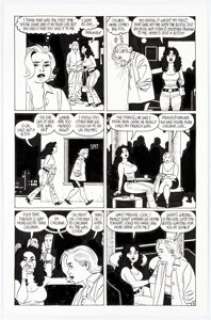 Jaime Hernandez Love and Rockets V2#2 Story Page 8 Maggie and Frogmouth Original Art (Fantagraphics, 2001). Maggie - | Heritage