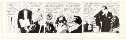 Alex Raymond Rip Kirby Daily Comic Strip Original Art dated 2-10-53 (King Features Syndicate, 1953). Raymond had a - | Heritage