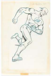 Murphy Anderson Secret Origins Annual #2 Flash Cover Element Original Art (DC, 1988). The Flash was shown twice on - | Heritage