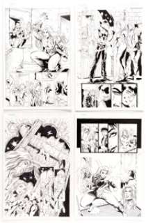 David Boller, Brian Denham, and others Tales of the Witchblade #9 Story Page Original Art Group of 5 (Image, -