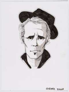 Chrissie Zullo - Tom Waits Portrait Original Art (c. 2011)....