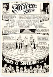 Curt Swan And Joe Staton | Superman #355 Story Page 1 Original Art (DC, 1981). | Heritage